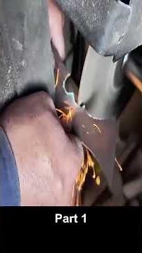 Making a sharp knife from a rusty saw blade / Part 1