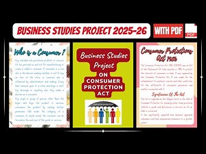 Business Studies Project || Consumer Protection Act || Class 12th CBSE