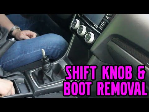 2015-2021 Subaru WRX, Shift Knob and Boot Removal
