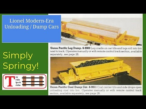 Lionel's Modern Operating Log And Gravel Cars