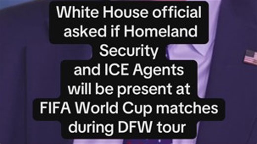 Will ICE be in Arlington for World Cup games? White House World Cup Task Force addresses security