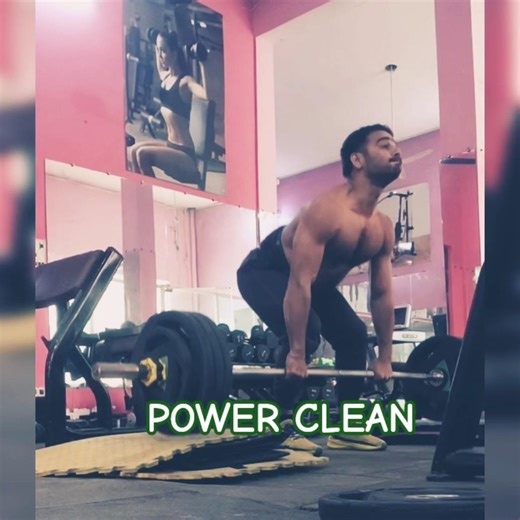 POWER CLEAN EXERCISE #weightlifting #powerclean #powerlifting