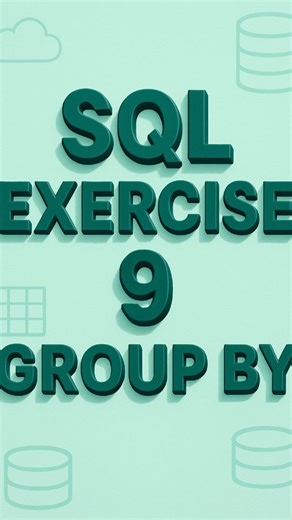VisualBookAI on Instagram: "GROUP BY in SQL - SQL Exercise 9 #visualbookai #sqlserver #sql #sqlquery #sqldatabase #data #database #datacenter #groupby"