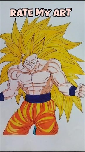 Goku drawing in dragon Ball super#trending#anime drawing#shorts