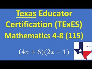 Texas Educator Certification TExES 4 – 8 Mathematics (115) Exam – Practice Problem