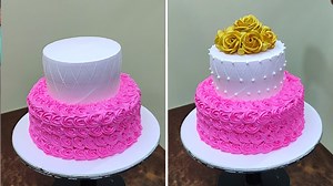 1.4K views · 44 reactions | 1st Anniversary Cake Design | How To Make Anniversary Cake | Anniversary Cake | Step Cake | Top Cake Master | Facebook