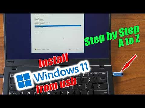 How to install Windows 11 from usb Lenovo Thinkpad