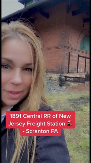 1891 Central RR of New Jersey Freight Station 🚂 - Scranton #tailroad #trainstation