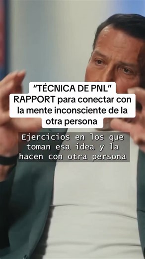 🔥 El poder oculto detrás del RAPPORT 🔥 Tony Robbins dice que cuando dos personas están en rapport… sus cuerpos, su respiración, su sistema nervioso y su energía se sincronizan. Al igualar (matching) y espejear (mirroring) a la otra persona, podemos incluso sentir o pensar lo que la otra persona siente o piensa. Eso es rapport: una conexión profunda entre dos mentes inconscientes. Y cuando logras eso… ✨ generas confianza, ✨ creas influencia, ✨ y abres la puerta para transformar a otros. Y esto,