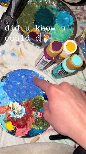 No brushes needed! #fingerpainting #fyp #artcommunity #naiveart #creativejourney