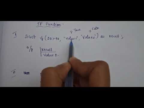 SQL Malayalam video part 16 IF condition