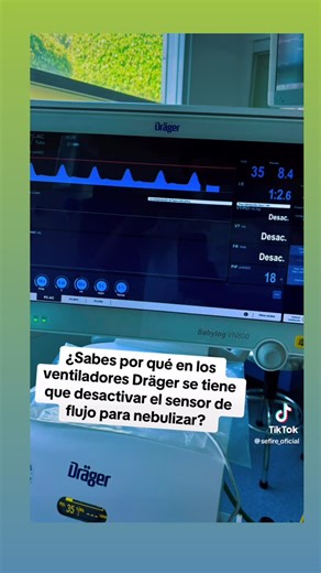 S E F I R E on Instagram: "A diferencia de otro tipo de sensores, la tecnología que usa Drager a través de un filamento caliente, lo que provoca que el aerosol del medicamento que no está condicionado a la temperatura del aire, que manda y el ventilador, provoque un choque en las temperaturas, provocando que los filamentos se rompan, como consecuencia que el sensor deje de funcionar. #SEFIRE #terapiarespiratória #dräger #ventilacionmecanicaenfermeria"