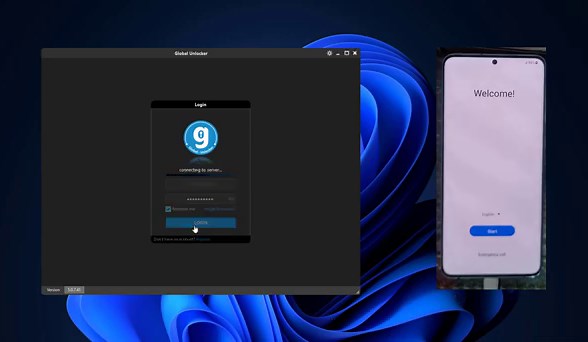 Remove Frp Samsung Galaxy S20+ SM G986U EDL By Global Unlocker Pro