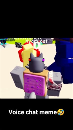voice chat memes #roblox #nyam cat me