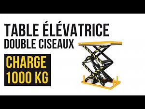 Comment utiliser la Table élévatrice électrique double ciseaux 1000 kg ETEH 1000 Manulevage ?