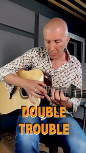 AACOUSTIC guitar looping song: DOUBLE TROUBLE! | Massimo Varini