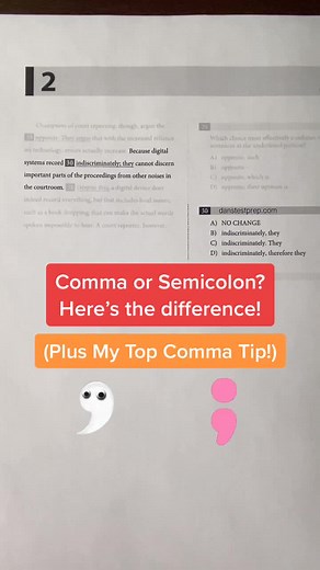 My #1 tip to crush those comma questions on the SAT 😎 #sat #satprep #testprep #learnontiktok #TikTokTaughtMe