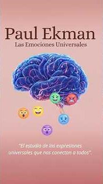 What are emotions? Paul Ekman's perspective 🧠🎭