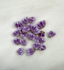 Purple Crown Flower Clay Flower for Jewelry Making Garland Making. Crown Flower Loose Beads / DIY Crown Flowers, Handcrafted Clay - Etsy