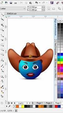 Coreldraw beginners tutorial, graphics design, 3D emoji graphics design, logo design #tutorial #out