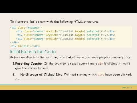 How to Count Clicked Divs with JavaScript Event Listeners