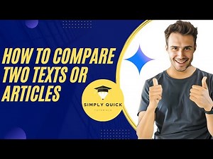 How to Compare Two Texts or Articles Using AI for Free 2025