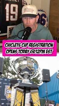Set your alarms! ⏰ Registration for Chiclets Cup opens TODAY (August 5th) at 12 PM EST.