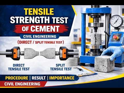 Tensile Strength Test of Cement | Briquette Test Method| Construction Materials | Civil Engineering