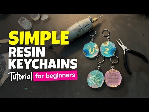 Make Resin Keychains Without Expensive Molds | Beginner Friendly