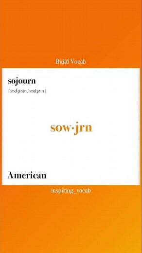 What Does Sojourn Mean | Sojourn Meaning with Pronunciation and Example #shorts