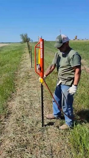 152K views · 929 reactions | We will, we will… Drive your posts for you.  Rock your fence installs with the Man Saver Post Driver fast, easy, and back-saving. 了 #ManSaverPostDriver #MadeInUSA #PostDriver #fencing #Farming | Man Saver Post Driver | Facebook