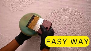 DIY textured mandala wall art | Stunning 3D metallic paint tutorial