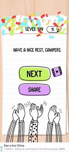 Brain Test Level 199 they all need Warmth Walkthrough