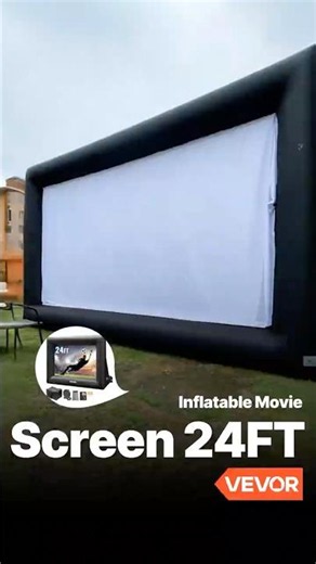 VEVOR 24FT Inflatable Projector Screen – giant outdoor movie nights.