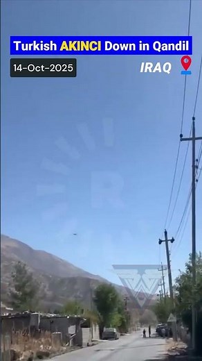 Turkish AKINCI Drone Crash in Iraq