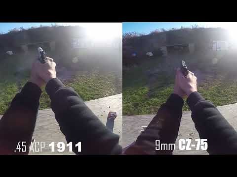 .45 ACP vs 9mm | Side by Side Recoil Comparison