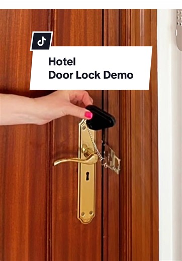 Portable Security Door Lock. I was staying in a hotel with my daughter in London so I wanted some extra security for our room and found this great device on TikTok Shop. #hotelsecurity #securitydoorlock #travelaccessory #solotravel #bedroomlock