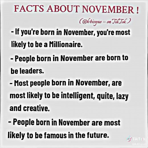 November Facts You Didn't Know
