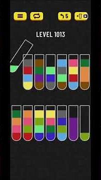 Water sort puzzle level 1013