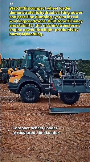 Insane Compact Wheel Loader Lifting & Dumping Power in Action! Ultimate Construction Beast USA
