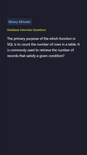 Database | Count function | SQL Aggregate Functions