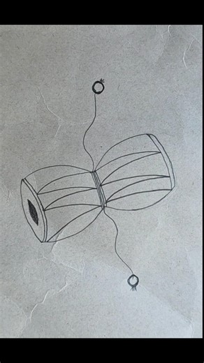 Easy Damru Drawing Tutorial | How to Draw Damaru #shorts