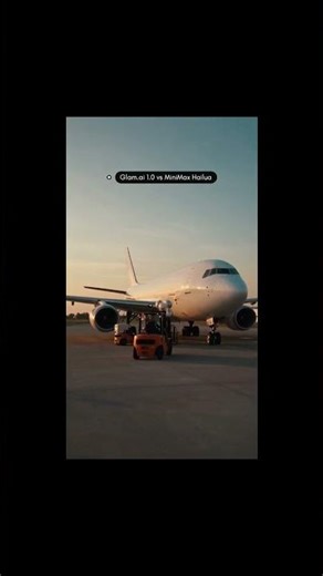 Glam.ai 1.0 vs MiniMax Hailuo. which one is better?🔥 #airport #planespotting