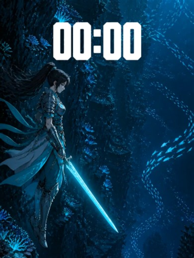 60-Min Focus Timer-Deep Underwater Abyss ⏳🌊 Stare into the deep, dark ocean abyss. 🔱 Watch a beautiful warrior scan the darkness from a massive underwater cliff, surrounded by bioluminescent coral and glowing fish. Perfect 1-hour countdown for intense gaming, deep studying, or high-focus work. Like and save for your next grind! #60MinTimer #DeepOcean #UnderwaterAbyss #Bioluminescence #WarriorGuard #CinematicTimer #StudyTimer #WorkTimer #GamerTimer #EpicScale #8KCinematic