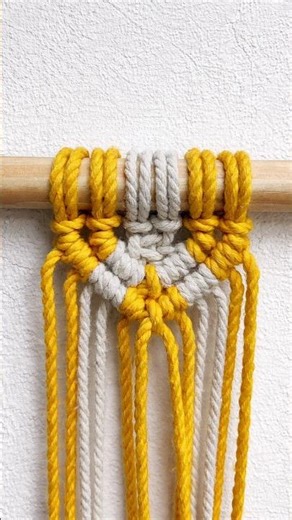 Easy Macrame Design #macrame #macramedesign #macramepattern #macramè #beginners #diymacrame #decor
