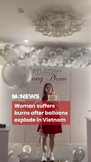 97K views · 298 reactions | The woman’s doctor said her injuries would heal without permanent scarring. Read more here: https://mustsharenews.com/balloon-burst-into-flames/ | Mustsharenews.com | Facebook
