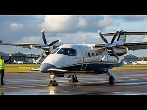 Piaggio Avanti P.180 EVO Startup & Takeoff | T7-BBB at Gloucestershire Airport | Turboprop Power
