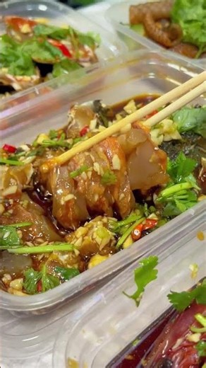 Chaoshan Raw Pickled Seafood #chinesestreetfoods #food #seafood