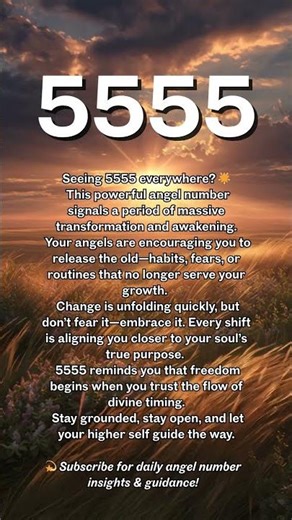5555 Angel Number Secret Revealed!