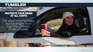 RTIC 20 oz Insulated Tumbler Stainless Steel Coffee Travel Mug with Lid, Spill Proof, Hot Beverage and Cold, Portable Thermal Cup for Car, Camping, Black